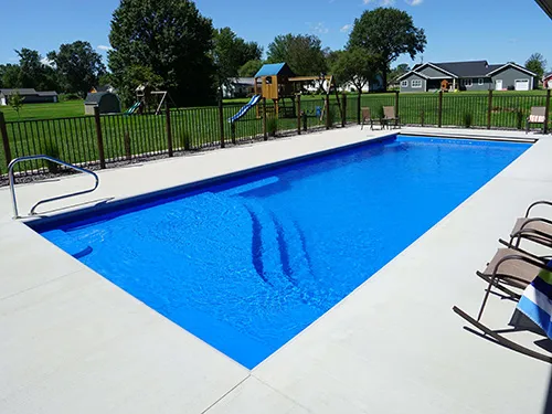 Fibreglass pools Rockport TX backyard installation