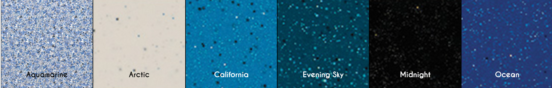 Crystite Classic Pool Color Options